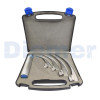 Laringoscopio Luz Convencional Stainless Acero Inoxidable Estuche 4 Palas
